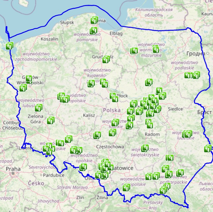W tych miejscach znajduje się odcinkowy pomiar prędkości (OPP)