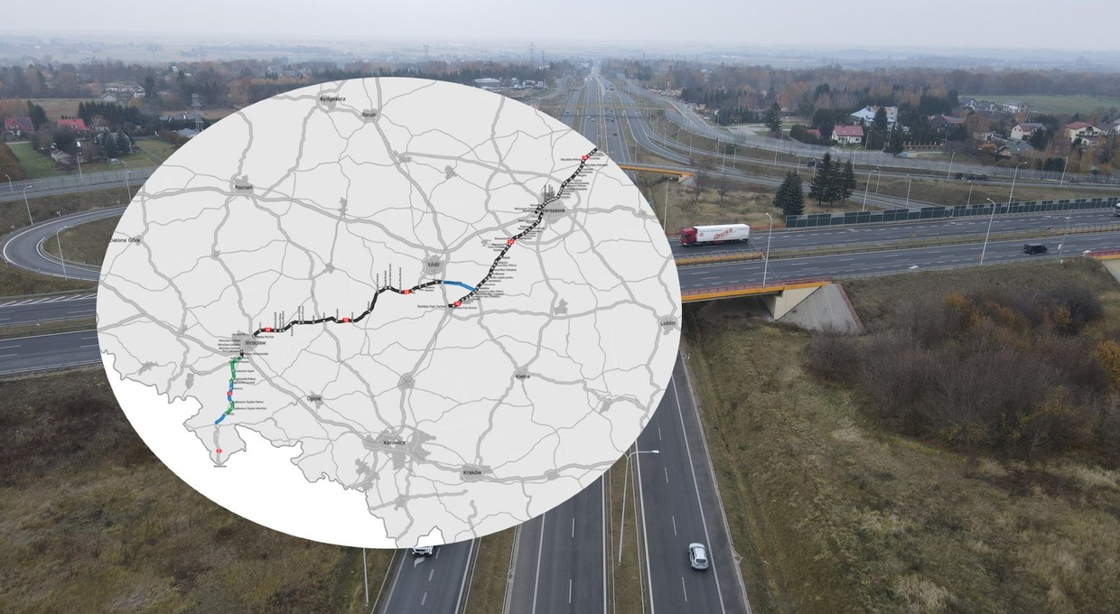 Najdłuższa droga ekspresowa w Polsce. GDDKiA pokazała mapę. A co z nowymi datami?