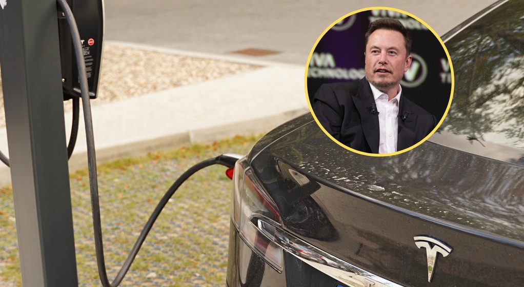 Elon Musk (w kółku) łączy siły z Chińczykami. Pozwali Unię Europejską za "elektryki". "Jesteśmy gotowi"