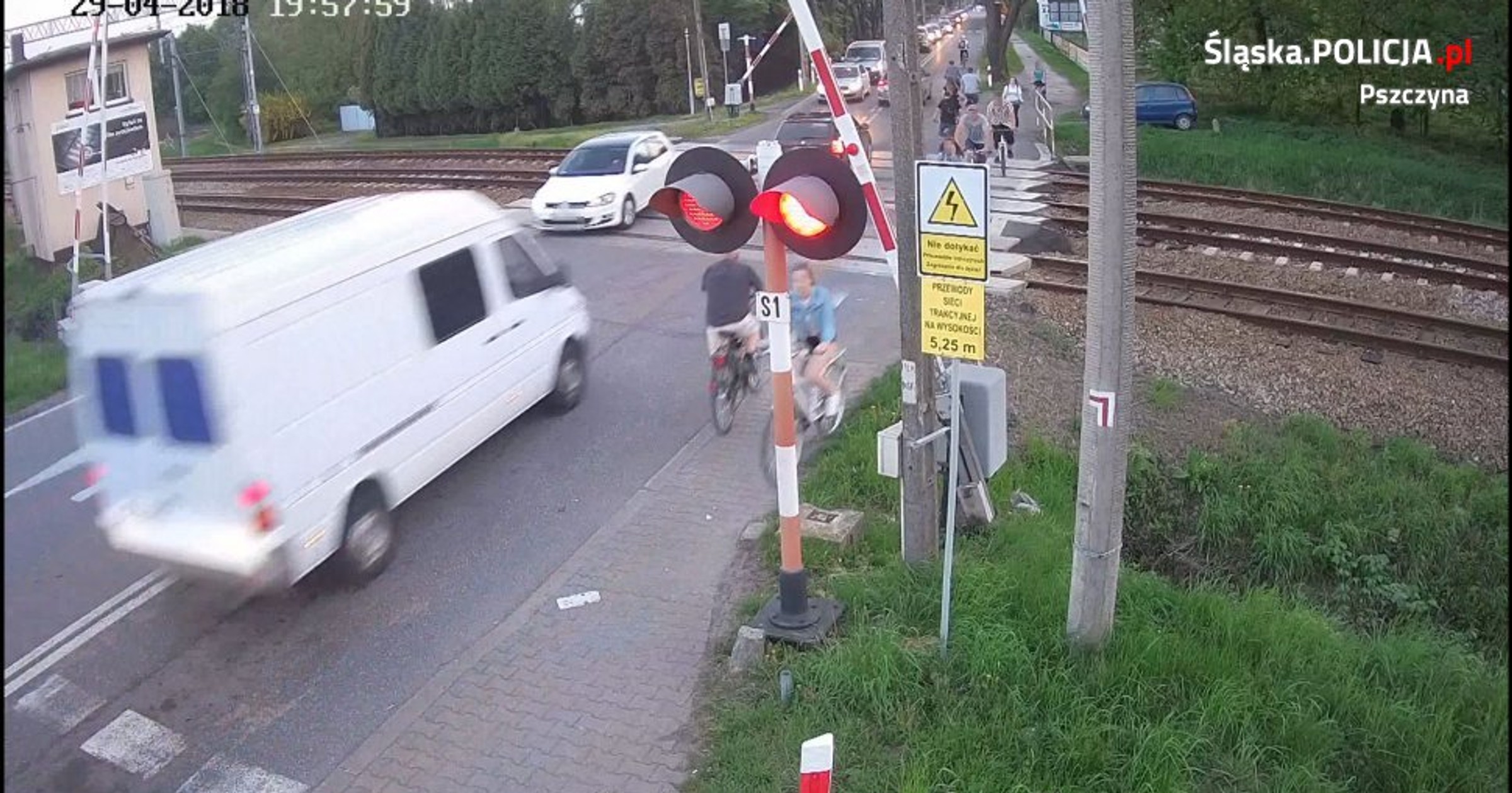 Przejazd kolejowy w Pszczynie
