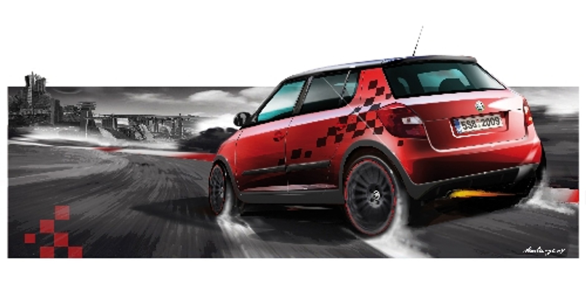 Skoda Fabia na wesoło dla młodego kierowcy