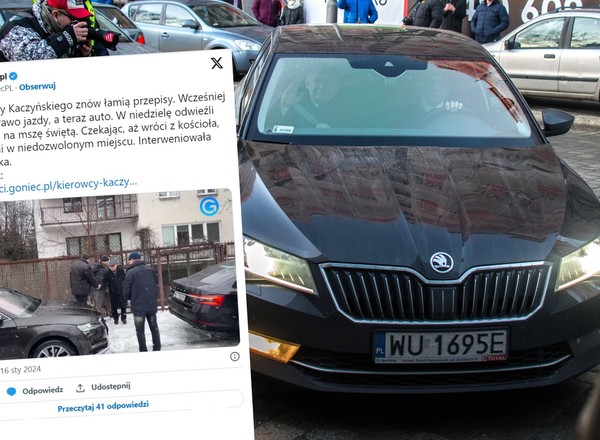 Kierowcy Jarosława Kaczyńskiego są na bakier z prawem. Dali kolejny "popis" [WIDEO]