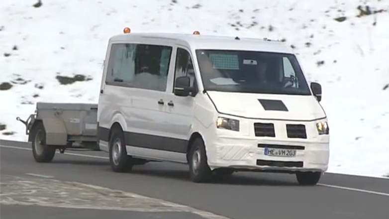 Volkswagen Crafter podczas testów