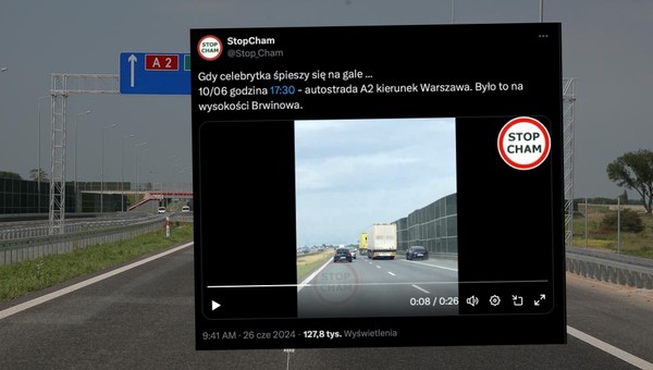 Szokująca jazda kierowcy Mercedesa znanej celebrytki. Klaudia El Dursi ma kłopoty