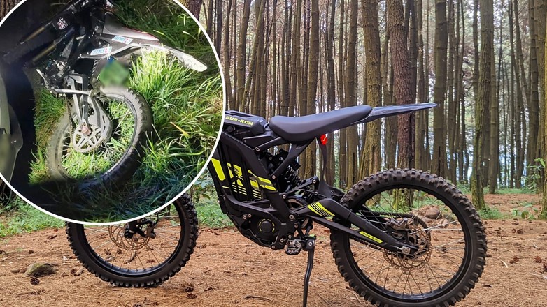 Policjanci zatrzymali u13-latka ciekającego na elektrycznym motocyklu.Miał podrobioną tablicę rejestracyjną 