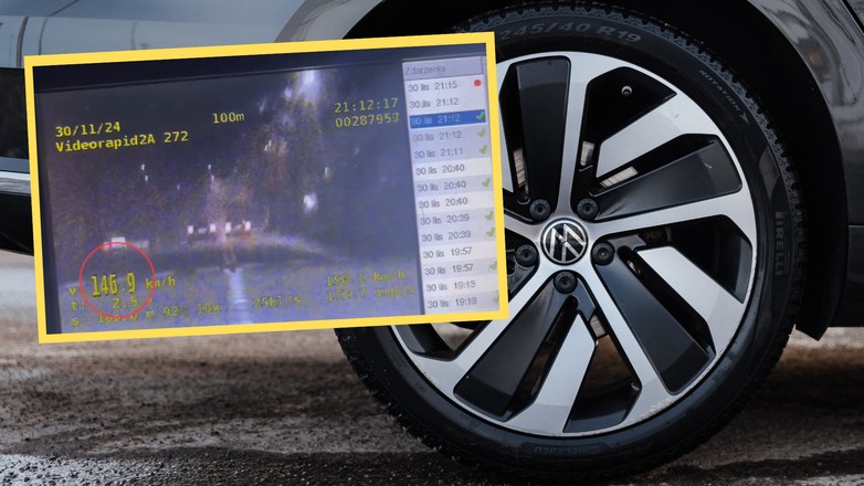 18-latek pędził z prędkością 146 km na godz. (opole.policja.gov.pl)