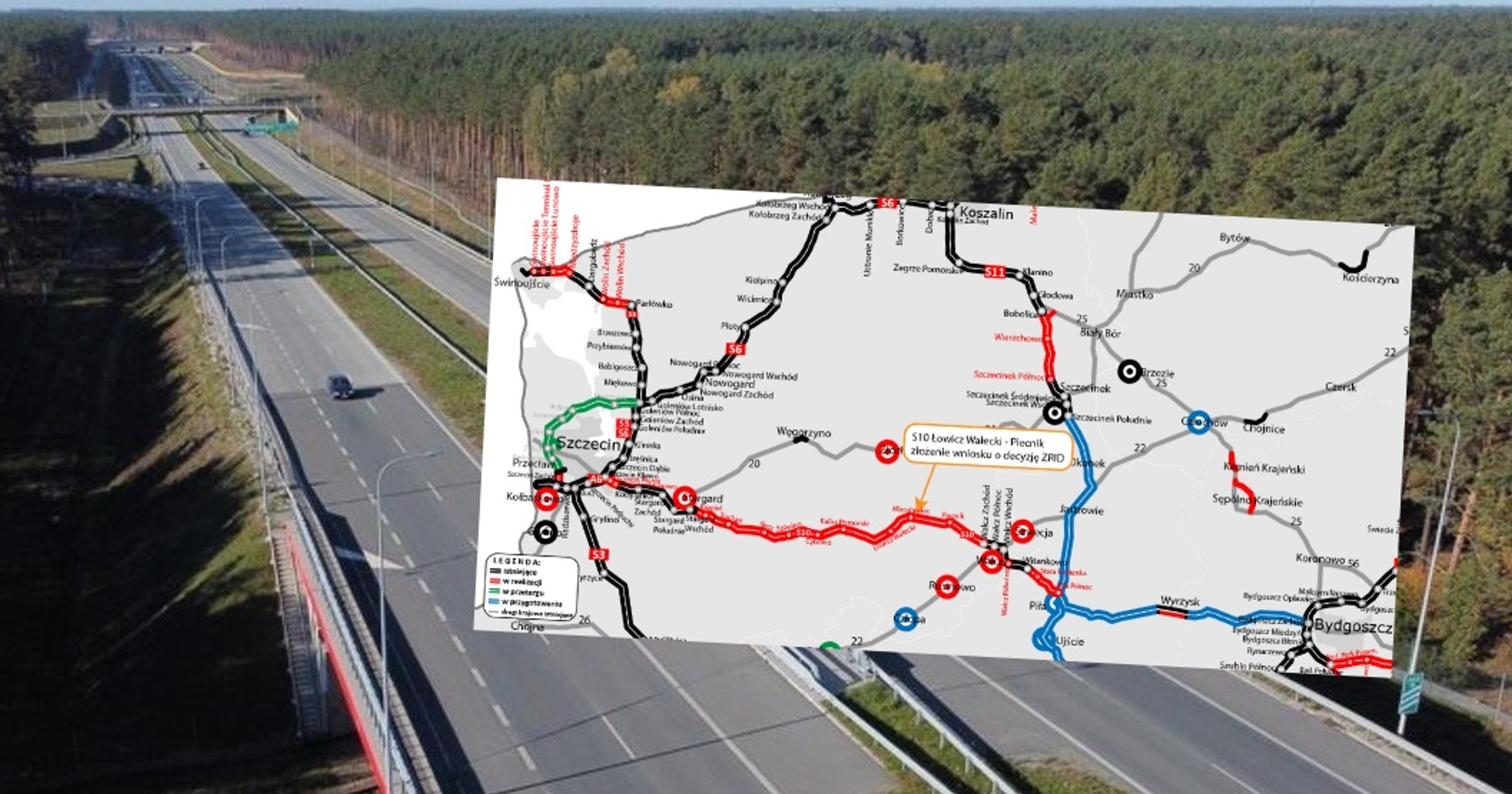 Budowa kolejnego fragmentu drogi S10 powinna ruszyć już za kilka miesięcy