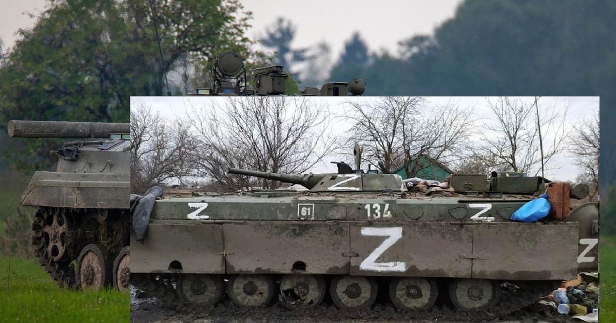 Prowizorycznie opancerzony BMP-1