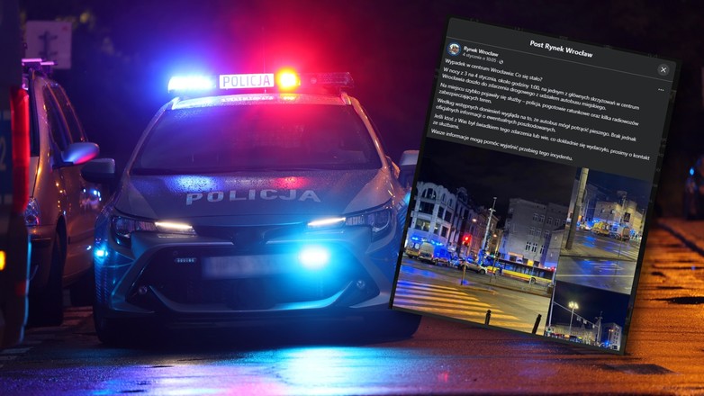 Potracenie policjanta Wrocław