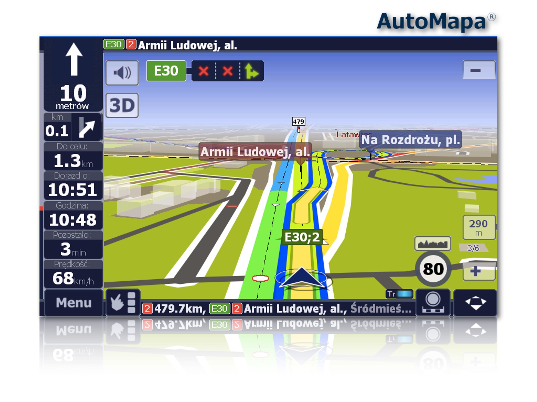 W nowych mapach wprowadzono zmiany w organizacji ruchu związane z planowanymi i realizowanymi remontami dróg.