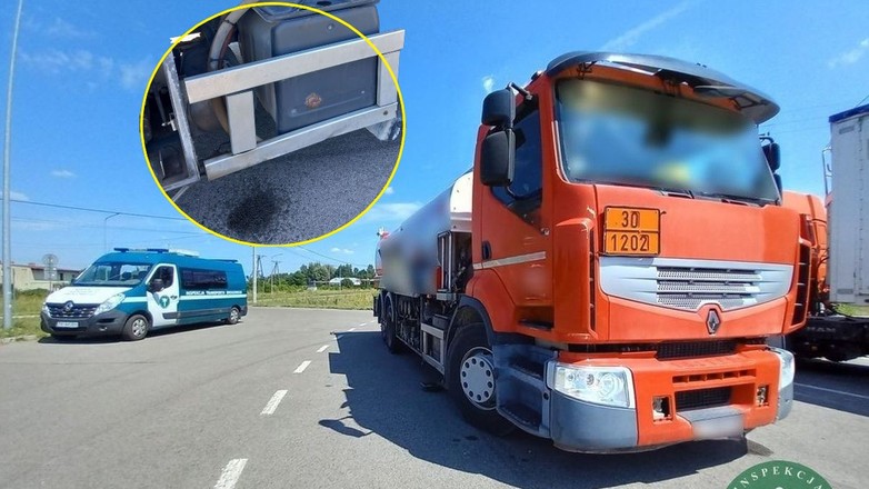 Kierowca cysterny znakował trasę. Inspektorzy ITD surowo go ukarali