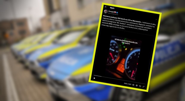 Jechał 390 km na godz. po Warszawie. Chwalił się tym na Instagramie. Policja reaguje