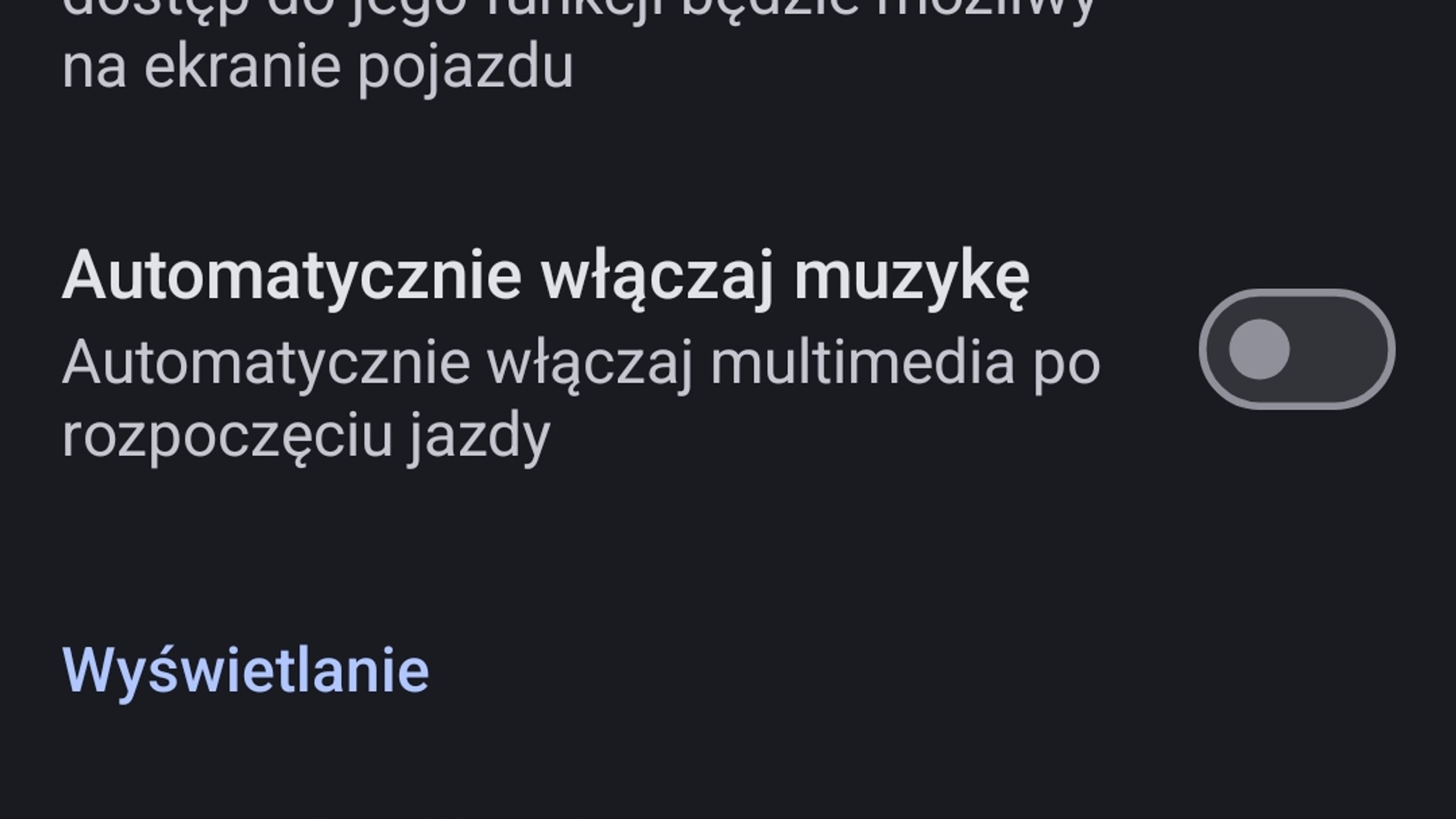 Android Auto - ustawienia