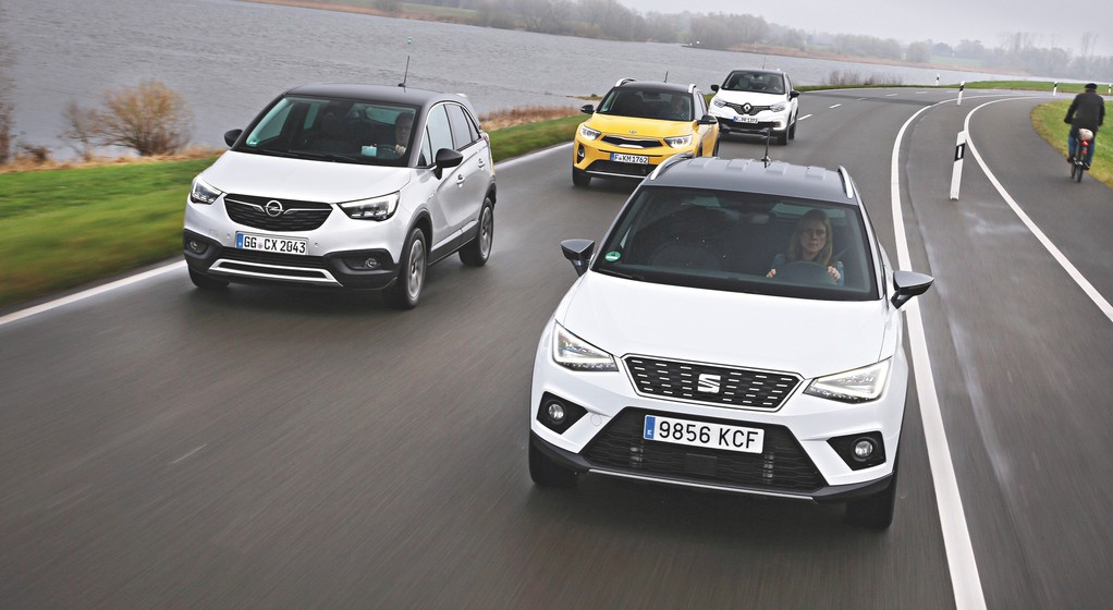 Porównanie: Kia Stonic, Opel Crossland X, Renault Captur i Seat Arona