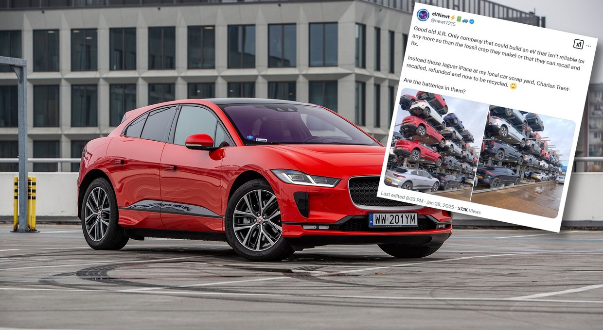 Prawie nowe Jaguary trafiły na złom. Firma chyba się poddała