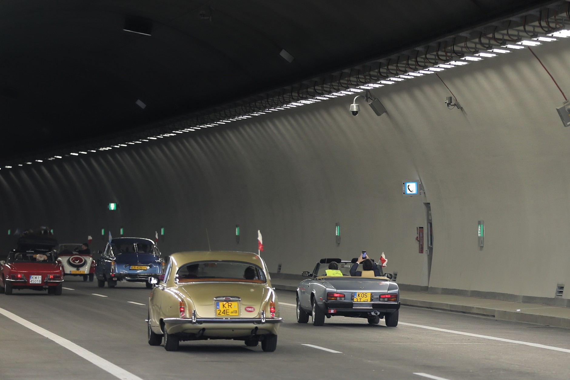 Otwarcie tunelu Marii i Lecha Kaczyńskich w ciągu Zakopianki