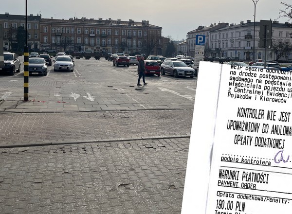 Zaparkował w centrum Kielc, kupił bilet parkingowy, a potem i tak dostał karę
