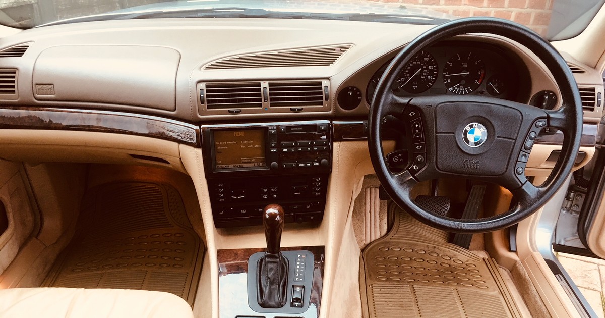1995 BMW E38 750iL ex-Francis Rossi OBE interior 1