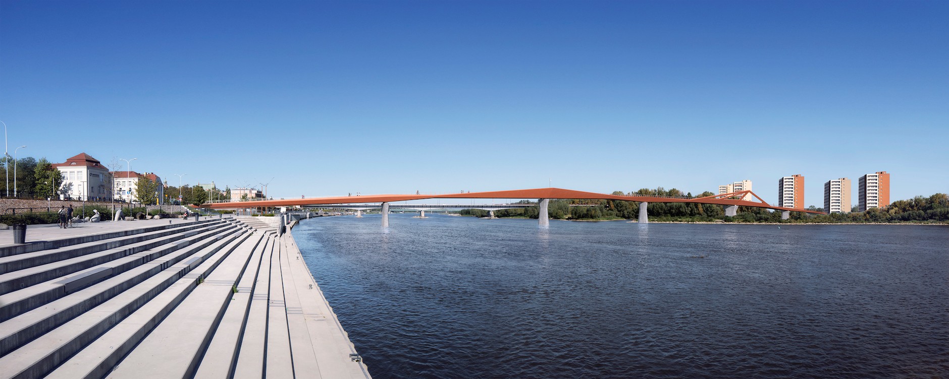 Kładka pieszo-rowerowa w Warszawie