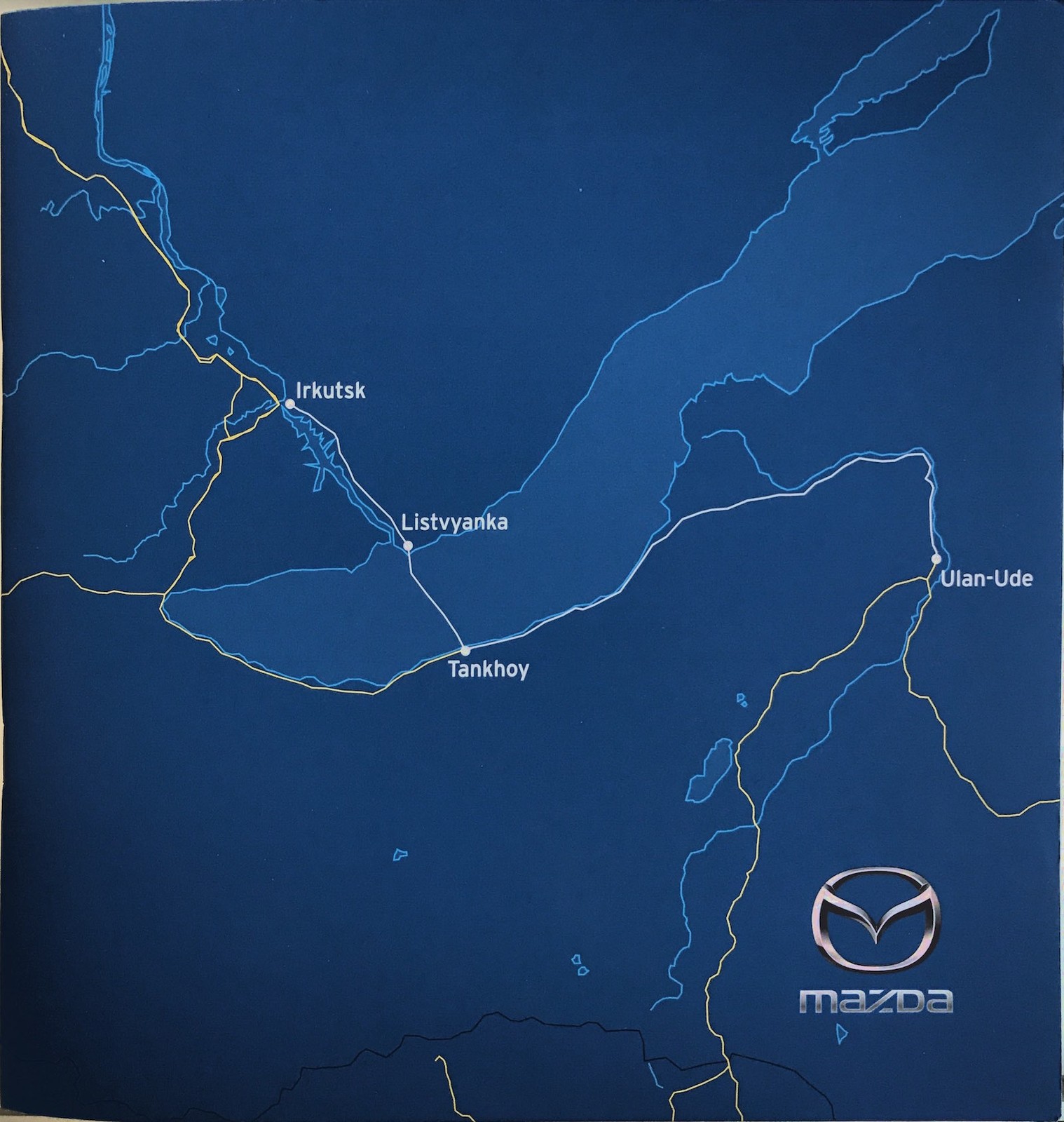 Mazda CX-5 na zamarzniętym Bajkale