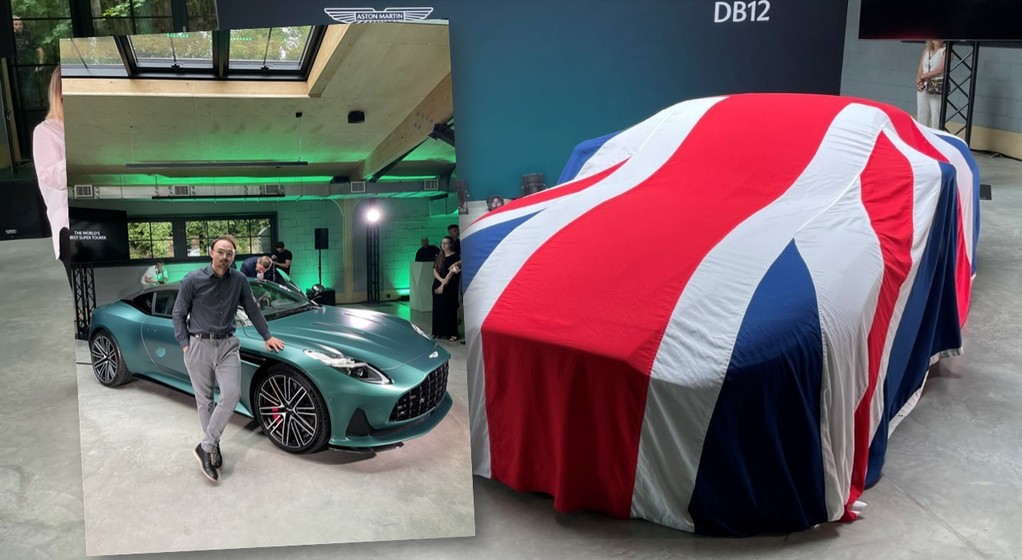 Aston Martin DB12 na polskiej premierze w Warszawie
