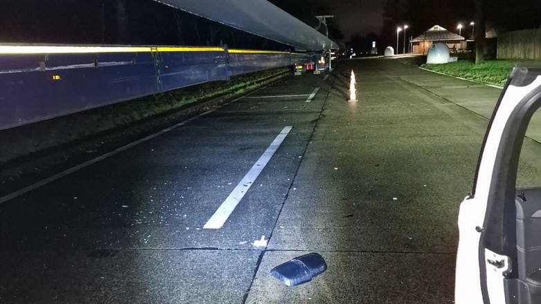 Kierowca ciężarówki uszkodził drogocenny ładunek na parkingu i odjechał