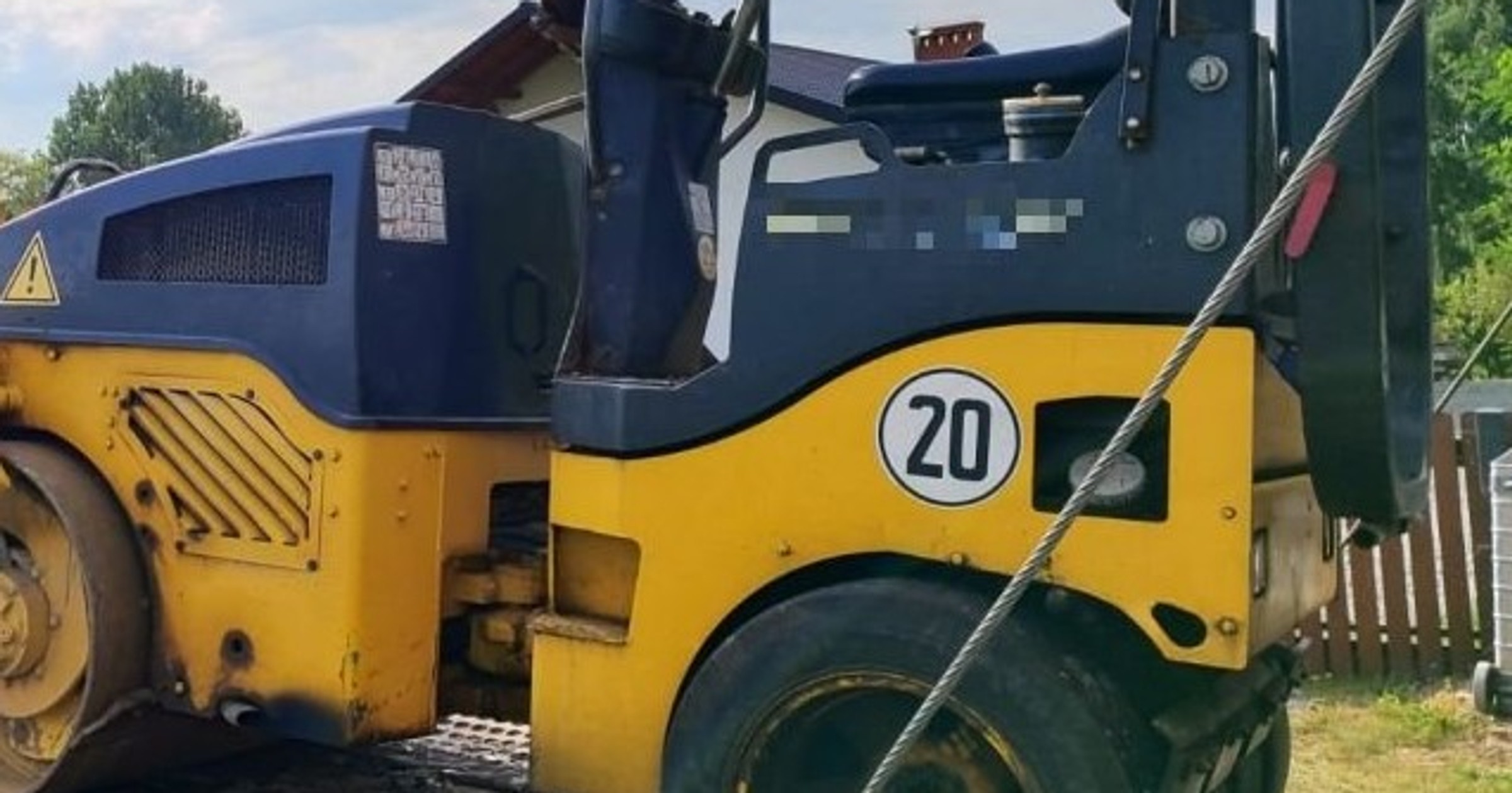 Zderzenie z walcem drogowym; 21 sierpnia 2023 r.; gmina Łoniów
