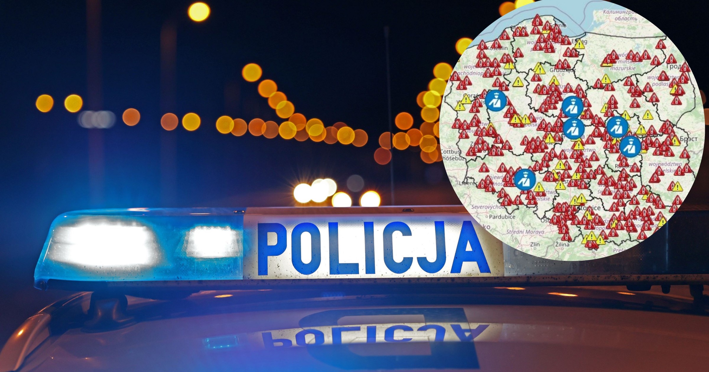 Interaktywna mapa Policji wypadków drogowych ze skutkiem śmiertelnym w Polsce (wakacje 2024)