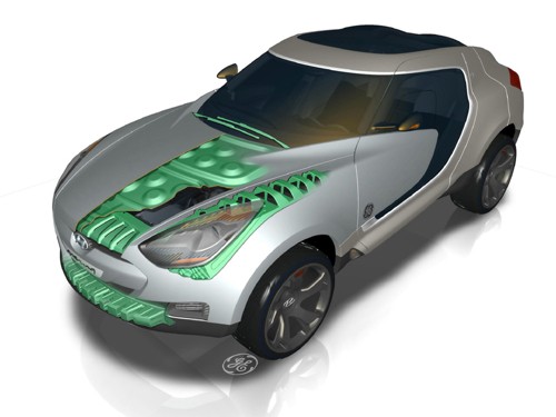 Hyundai QarmaQ - Auto z 900 butelek