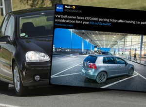 Kierowca Golfa musi zapłacić ponad 835 tys. zł za parking. Zostawił go na rok przy lotnisku