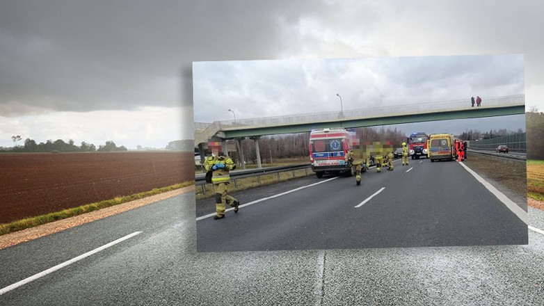 Pędzili pod prąd korytarzem życia. Policja zareagowała błyskawicznie (Facebook/Pomoc Drogowa 24h Białobrzegi)