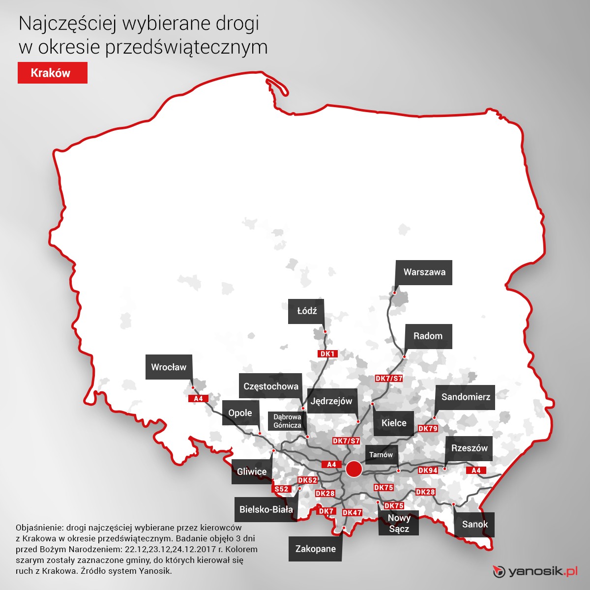Krakow ruch przedswiateczny