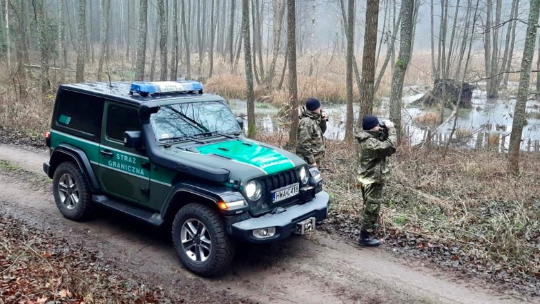 Jeep Wrangler straży granicznej