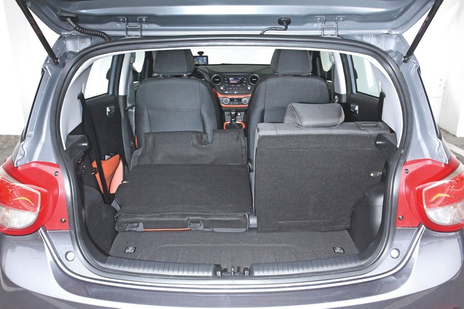 Hyundai i10, bagażnik