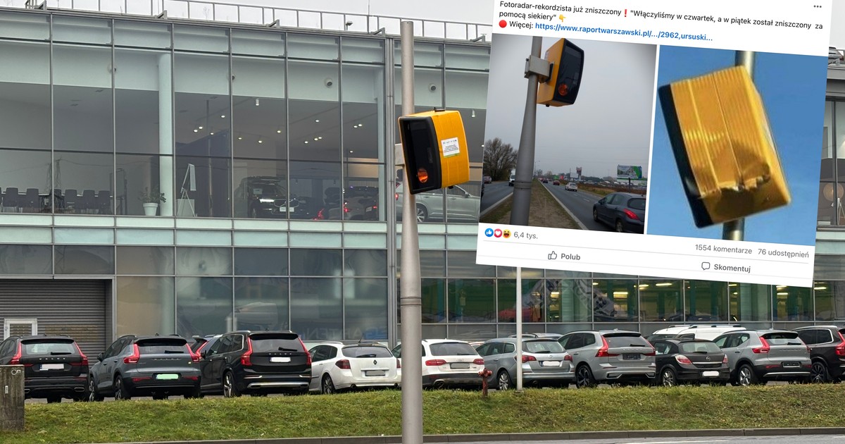 Fotoradar TraffiStar SR390 znowu został zniszczony