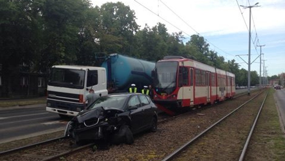 Wypadek. KW PSP Gdańsk