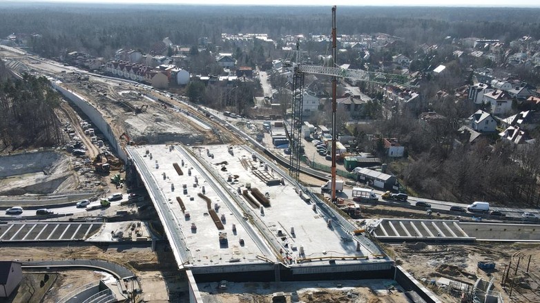 Droga S17 węzeł Zakręt