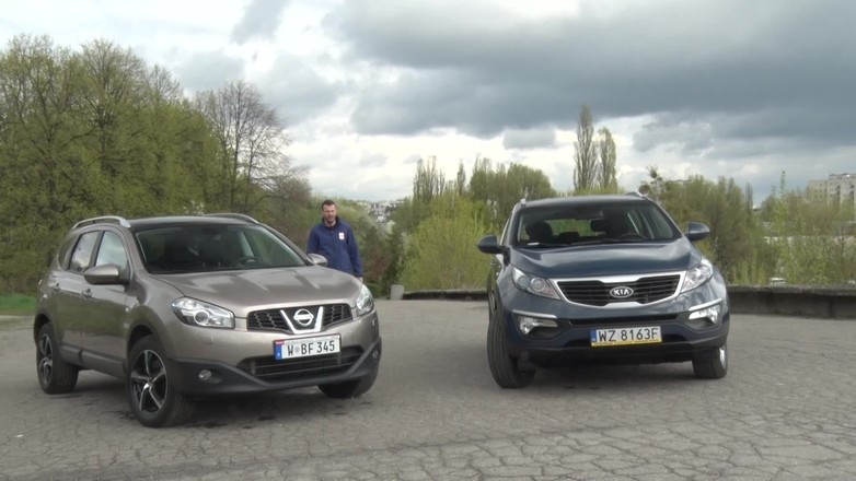 Nissan Qashqai konta Kia Sportage