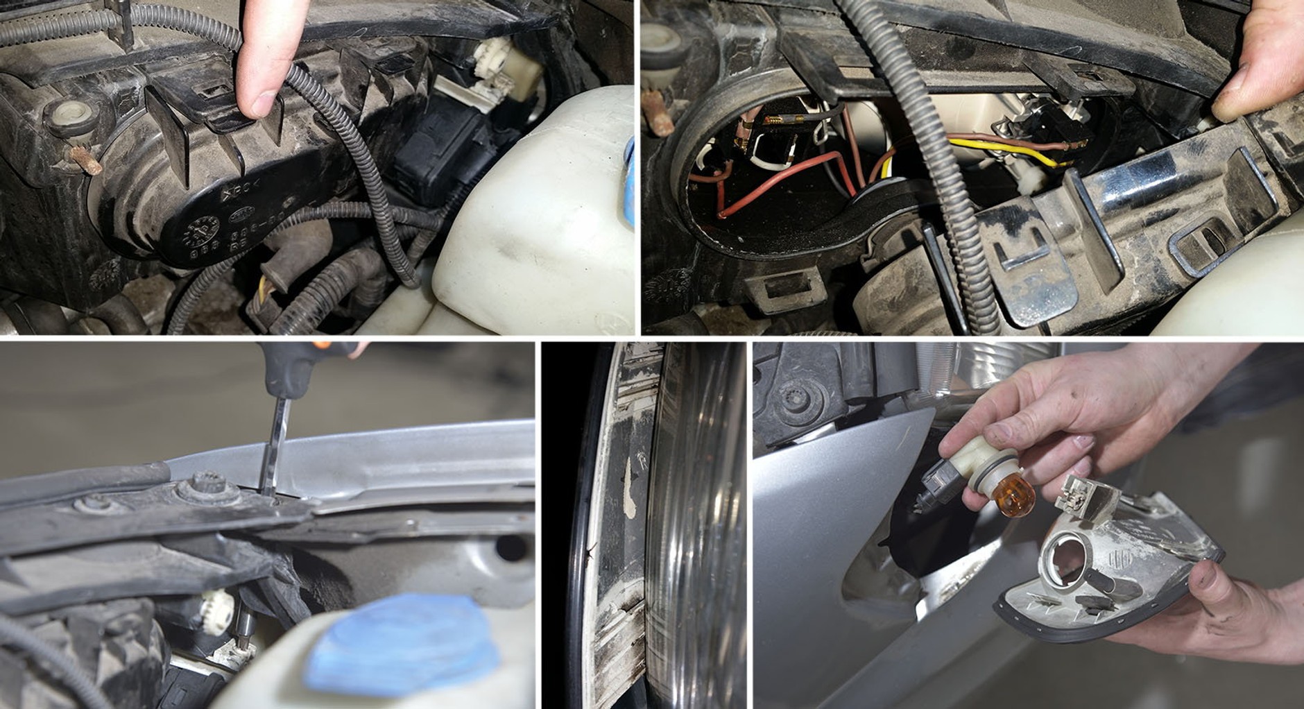 Samodzielna obsługa Audi A3 I 1.8: reflektor i kierunkowskaz