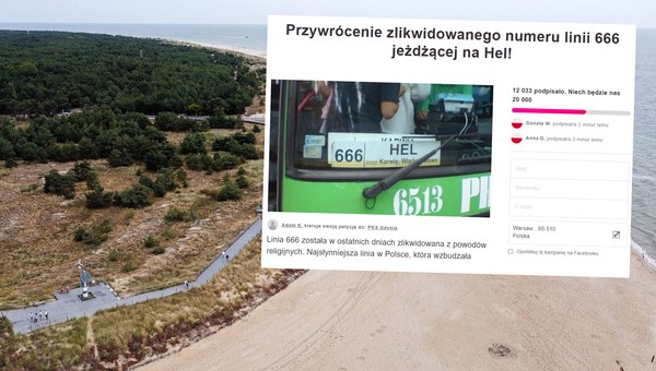 Internauci walczą o legendarną linię 666 (fot. screen: secure.avaaz.org)