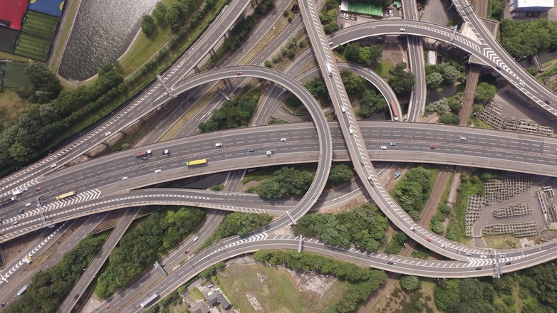 Znajdujące się w Wielkiej Brytanii w pobliżu Birmingham "skrzyżowanie spaghetti" ma już 50 lat