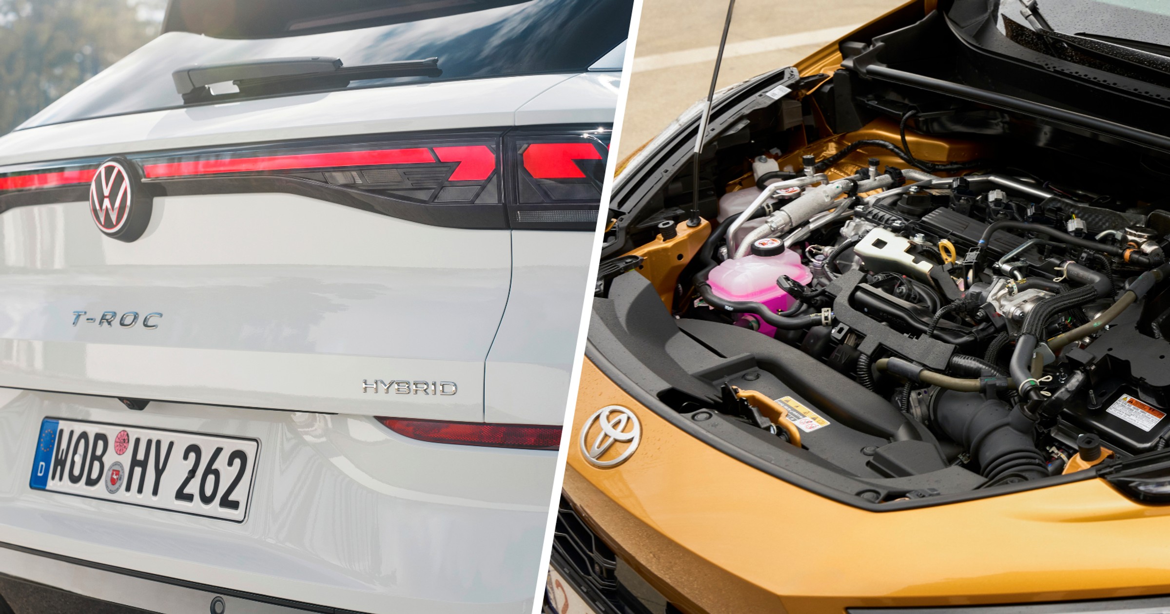 Hybrydy HEV Volkswagena i Toyoty