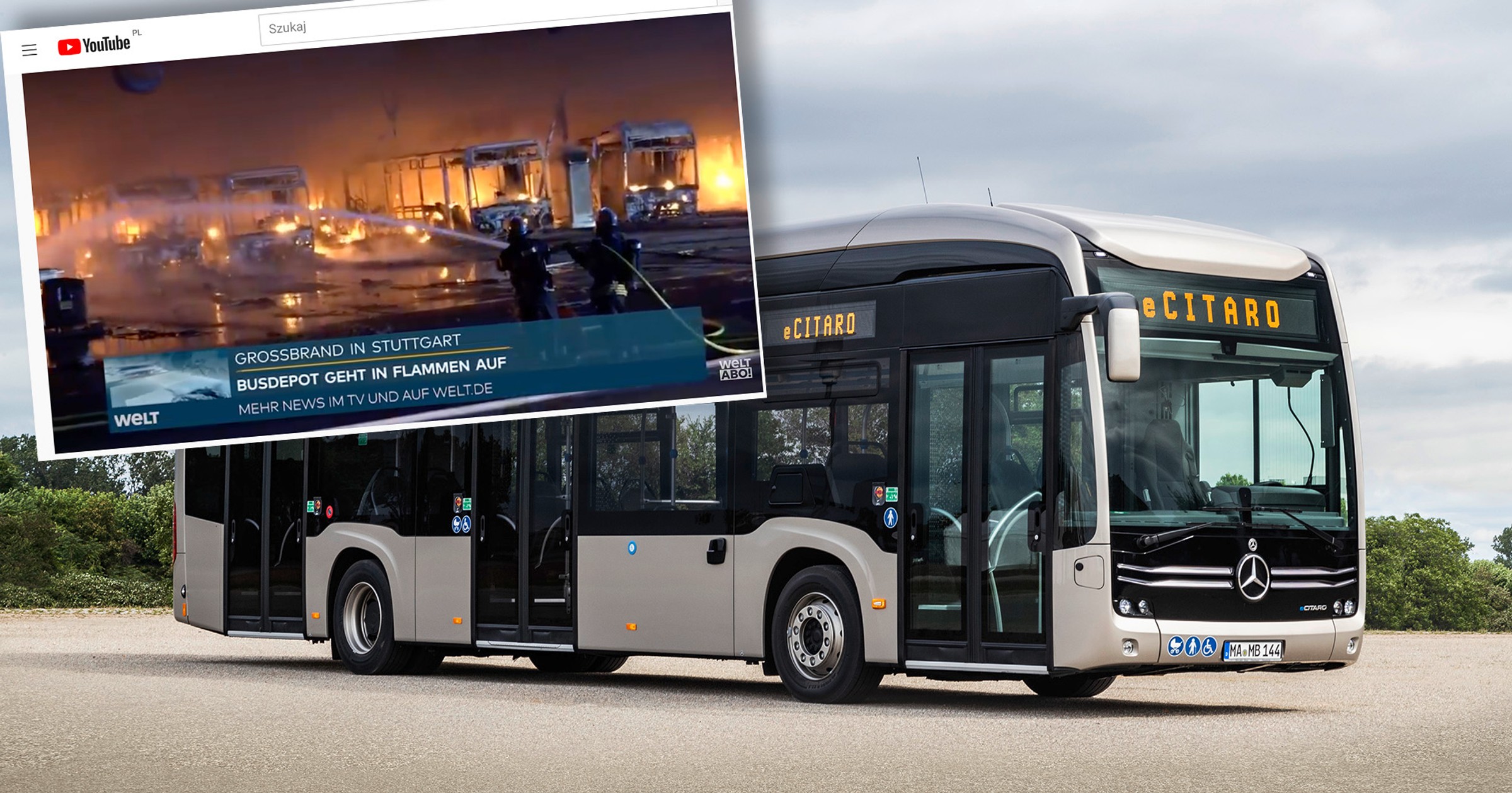 Pożary autobusów elektrycznych w Niemczech