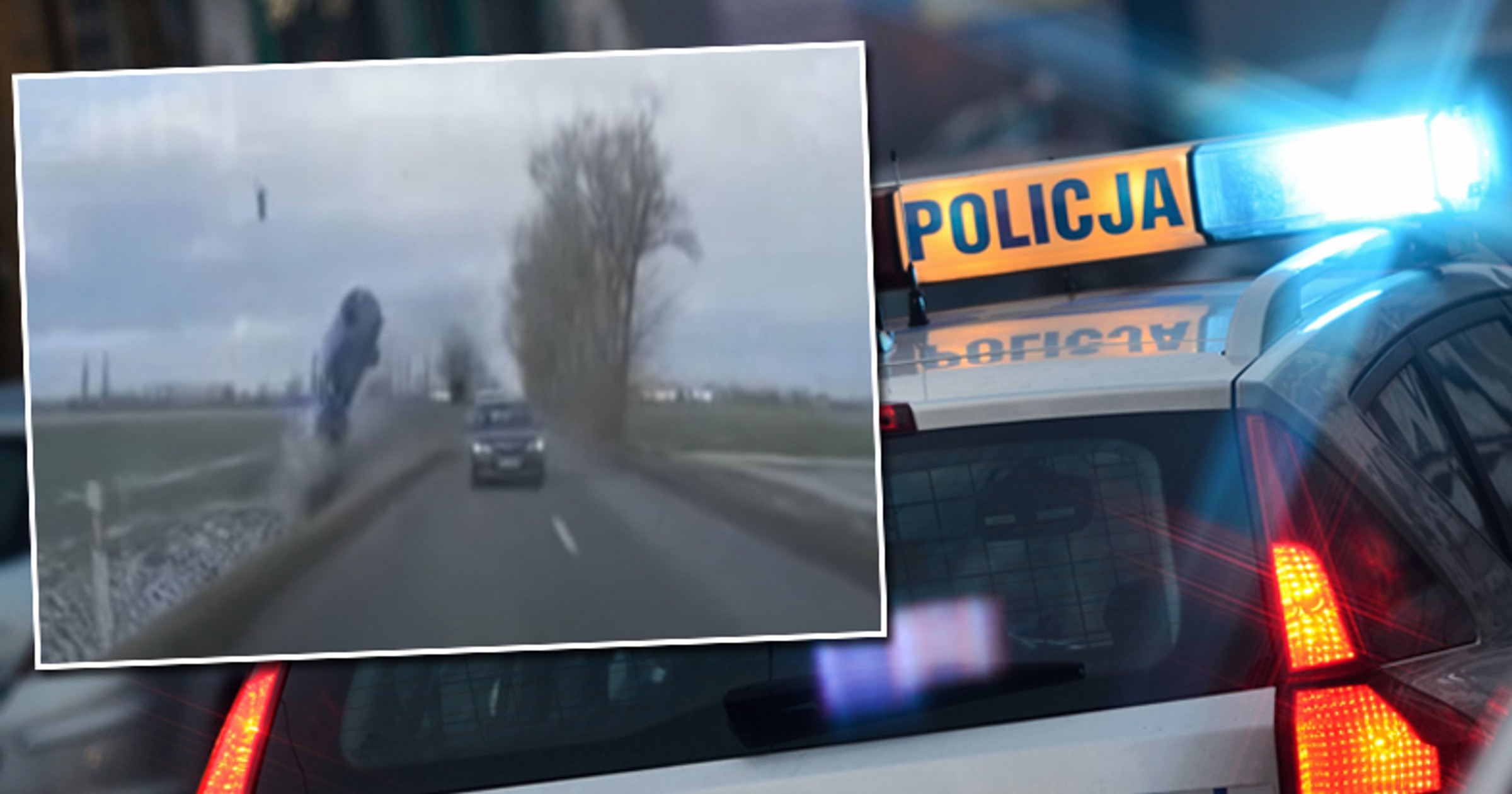 Seat wypadł z drogi i wykonał kilka salt w powietrzu