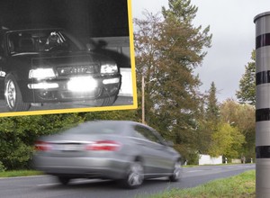 Kierowca audi zażartował z policji. Fotoradar zrobił mu zdjęcie. "Konsekwencje mogą być poważne"