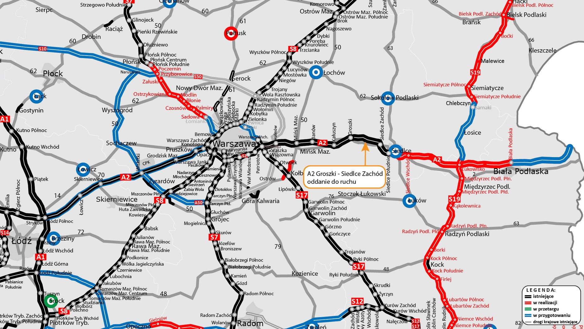Autostrada A2 Groszki - Siedlce Zachód