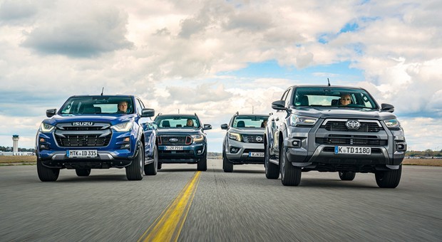 Pikapy jednak nie są dla każdego. Ford Ranger kontra Isuzu D-Max, Nissan Navara i Toyota Hilux