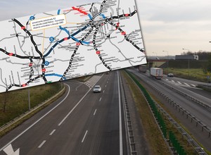 Cztery pasy ruchu w każdą stronę. Rozbudowa autostrady w toku