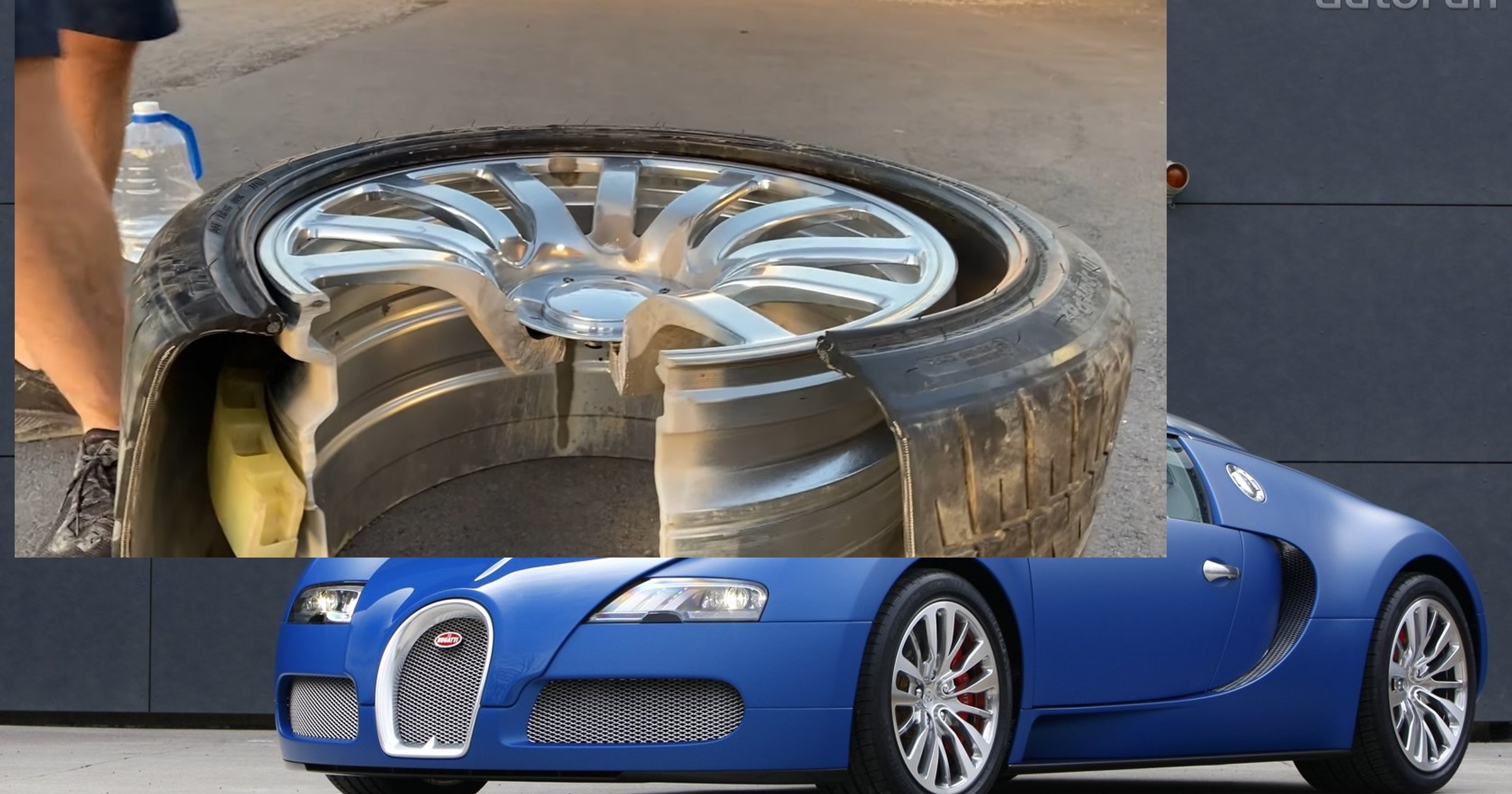 Przecięli koło warte 120 tys. zł od Bugatti Veyrona. Skrywa ciekawą rzecz