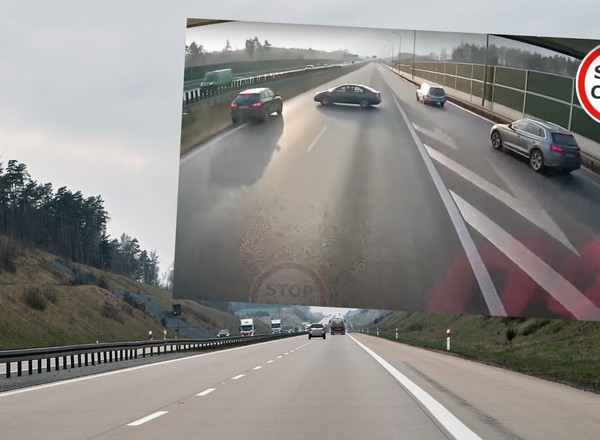Wjeżdżając na autostradę, chciała skręcić w lewo. Tego (i kilku innych rzeczy) nie rób na autostradzie